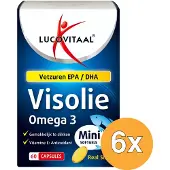 Lucovitaal 6x Visolie Omega 3 (60 mini softgels)