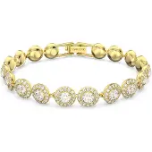 Swarovski Armband 'Una' goud / transparant