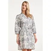 Smashed Lemon Doorknoopjurk met paisley borduurwerk |
