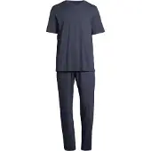 Schiesser Pyjama kort 'Night & Home' donkerblauw