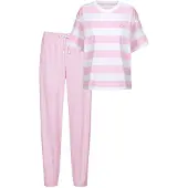 Mey Pyjama 'Streaked Lines' rosa