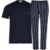 Mey Pyjama kort 'Valsted' donkerblauw