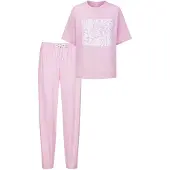 Mey Pyjama 'Solid Love' rosa