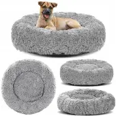 AIO Factory Shaggy bed 120cm lichtgrijs