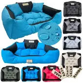 AIO Factory Hondenmand KINGDOG 145x115 cm gepersonaliseerd waterdicht blauw