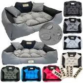 AIO Factory Hondenmand KINGDOG 115x95 cm gepersonaliseerd waterdicht donkergrijs