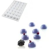 Silikomart Professional Micro Dome 5 silicone wit