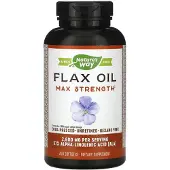 Nature'S Way , Flaxolie, Max Sterkte, 2,600 mg, 200 Zachte capsules (1,300 mg per Zachte capsule)