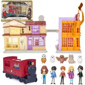 Wizarding World Of Harry Potter Harry Potter, Exclusieve Deluxe Diagon Alley & Hogwarts Express, 4 Speelsets met Lichten & Geluiden