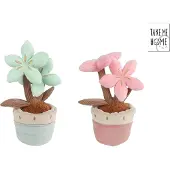 Take Me Home pluche plant knuffel met bloemen 24cm speelgoed.