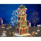 Lemax Kerstdorp set | | The Village Square Clock Tower Set | Santa’s