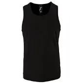 Sols Heren Sportieve Performance Tank Top (Zwart)