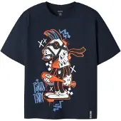 Name it Shirt 'NKMJEF FORTNITE' blauw / navy / oranje / wit