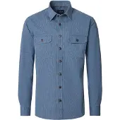 Casamoda Overshirt Casual Fit blauw katoen