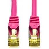 Pro Netwerkkabel | Cat7 S/FTP | 0.5 meter (100% koper, LSZH, Roze)