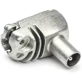Technetix Coax connector - (Haaks, Mannelijk)