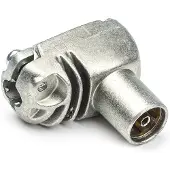 Technetix Coax connector - (Haaks, Vrouwelijk)