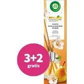 Air Wick 3+2 Gratis: Luchtverfrisser Geurstokjes Zoete Gekarameliseerde Peer 40 Ml