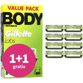 Gillette 1+1 Gratis: Labs Body+ Intimate Scheermesjes 8 Stuks