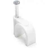 Q-Link Kabelclip | | 10 mm (120 stuks, Rond, Wit)