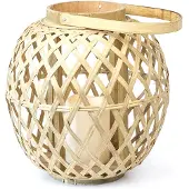 Lumineo Lantaarn lamp | | Ø 28 cm (Led, Batterij, Bamboe)