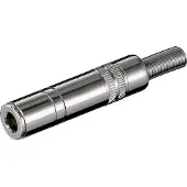 Goobay 6.35 mm jack plug | V | (Mono, Metalen behuizing, 2-polig)