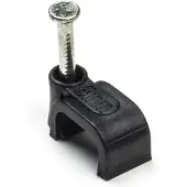 Q-Link Kabelclip | | 8 mm (20 stuks, Plat, Zwart)