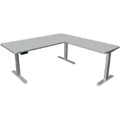 Kerkmann Zit sta hoekbureau Move-3 premium grijs 180x180cm