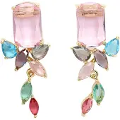 Avant Garde Oorbellen 'Sofiata' pink