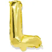 HEMA Folieballon letter L 30cm goud (goud)