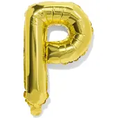 HEMA Folieballon letter P 30cm goud (goud)