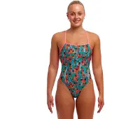 Funkita Strapped In One Piece Swimsuit Blauw AUS 16 Vrouw