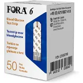 Fora 6 Glucose Teststrips (50 stuks)