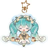 POPbuddies Hatsune Miku Acrylic Keychain Kawaii Autumn Time