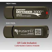 ISTORAGE - Defender 3000 – 512 GB - Hardware Encrypted USB-Stick – USB 3.0 – FIPS 140-2 Level 3 – Zwart