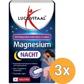 Lucovitaal 3x Magnesium Nacht (30 tabletten)