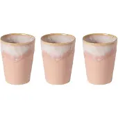 Costa Nova Bekers Grespresso Soft Pink 375 ml - 3 stuks