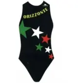 Turbo Orizzonte Swimsuit Zwart 3XL Vrouw