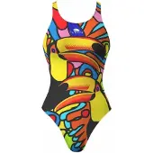 Turbo Tucan Pro Resist Swimsuit Veelkleurig 4XL Vrouw
