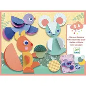 Djeco Kreatives Spielset - Collage - Der Wald - - One Size - Kreatives Spielset