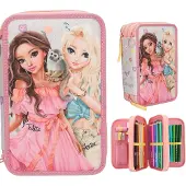 TOPModel - Triple Pencil Case JUICY - apricot, pink, yellow (413324)