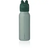 Liewood - Falk Water Bottle with Crocodile Lid - Peppermint / Garden green - 350 ml