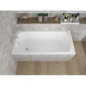Badland CLASSIC ligbad 170 x 70 cm wit met styropor ombouw