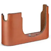 Leica Halfcase Q3, leather, cognac