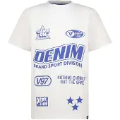 Vingino T-shirt wit Jongens Katoen Ronde hals Printopdruk - maat 176