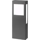 CMD Roestvrijstalen sokkellamp Aqua Paulo met 2G11-LED, zwart, Roestvrij staal, Modern, buitenlamp