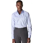 Eton business overhemd super slim fit Signature Twill lichtblauw