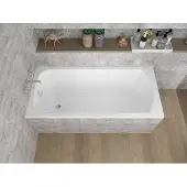Badland CLASSIC ligbad 180 x 80 cm wit met styropor ombouw