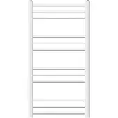 LuxeBath Elektrische badkamerradiator met verwarmingselement 300W 500x800 mm Wit gebogen zijaansluiting & thermostaat