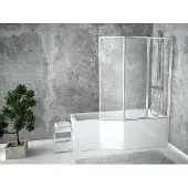 Besco INTEGRA hoekbad 150 x 75 cm rechts wit